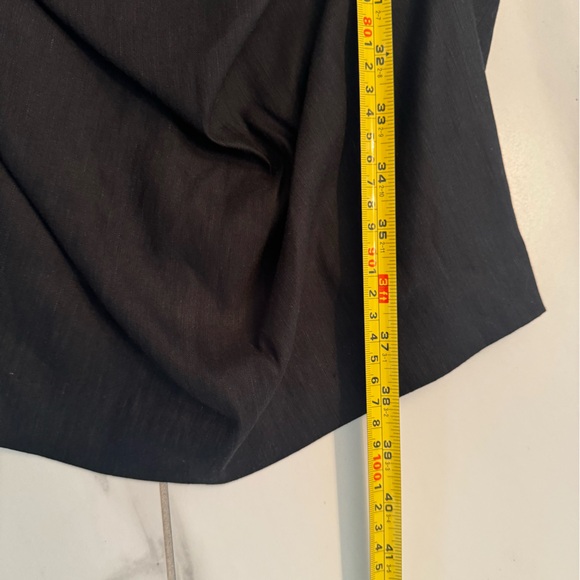 Nicole Miller Scoop Neck flattering stretch linen size 8 dress - Picture 6 of 10